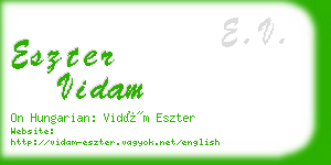 eszter vidam business card